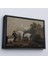 Çerçeveli Kanvas Tablo, George Stubbs'un Creswell Kayalıklarında Damat ve Tazı ile Gri Avcı -7002 3