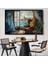 Çerçeveli Dekoratif Kanvas Tablo, Deniz Manzarası ve Koltuk TABLOSU-7262 8