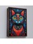 Çerçeveli Dekoratif Kanvas Tablo, Pablo Picasso Tarzı - Soyut Renkli Kedi TABLO-7512 1