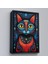 Çerçeveli Dekoratif Kanvas Tablo, Pablo Picasso Tarzı - Soyut Renkli Kedi TABLO-7512 3