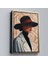 Çerçeveli Dekoratif Kanvas Tablo, Güzel Retro Kadın TABLOSU-7595 1