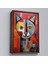 Çerçeveli Dekoratif Kanvas Tablo, Pablo Picasso Tarzı - Soyut Renkli Kedi TABLO-7372 1