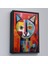 Çerçeveli Dekoratif Kanvas Tablo, Pablo Picasso Tarzı - Soyut Renkli Kedi TABLO-7372 3