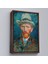 Çerçeveli Dekoratif Kanvas Tablo, Vincent Van Gogh - Hasır Şapkalı Otoportre TABLOSU-7452 1