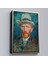 Çerçeveli Dekoratif Kanvas Tablo, Vincent Van Gogh - Hasır Şapkalı Otoportre TABLOSU-7452 2
