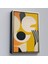 Çerçeveli Dekoratif Kanvas Tablo, Sarı Siyah Tonlu Soyut TABLO-7627 2