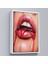 Çerçeveli Dekoratif Kanvas Tablo, Seksi Dudak TABLOSU-7698 1