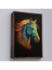 Çerçeveli Dekoratif Kanvas Tablo, Renkli Soyut At TABLOSU-7550 1