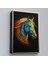 Çerçeveli Dekoratif Kanvas Tablo, Renkli Soyut At TABLOSU-7550 2