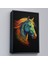 Çerçeveli Dekoratif Kanvas Tablo, Renkli Soyut At TABLOSU-7550 3