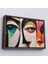 Çerçeveli Dekoratif Kanvas Tablo, Soyut Yüzler TABLOSU-7217 2