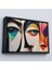 Çerçeveli Dekoratif Kanvas Tablo, Soyut Yüzler TABLOSU-7217 3