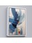Çerçeveli Dekoratif Kanvas Tablo, Mavi Tonlardaki Yağlıboya Görünümlü TABLO-7575 1