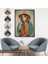 Çerçeveli Dekoratif Kanvas Tablo, Güzel Retro Kadın TABLOSU-8069 7