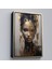 Çerçeveli Dekoratif Kanvas Tablo, Altın Detaylı Güzel Kadın TABLOSU-7625 1