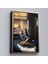Çerçeveli Dekoratif Kanvas Tablo, Cam Kehomeında Sıgara Içen Kadın TABLOSU-7800 3