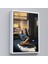 Çerçeveli Dekoratif Kanvas Tablo, Cam Kehomeında Sıgara Içen Kadın TABLOSU-7800 4
