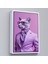 Çerçeveli Dekoratif Kanvas Tablo, Pembe Büyük Kadın TABLOSU-7923 4