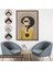 Çerçeveli Dekoratif Kanvas Tablo, Yüzünde Kuş Olan Adam Pop Art TABLO-7848 7