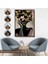 Çerçeveli Dekoratif Kanvas Tablo, Çiçek Başlı Soyut Kadın TABLOSU-7833 7