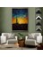 Çerçeveli Dekoratif Kanvas Tablo, Günbatımı Şehir Manzarası TABLOSU-7998 6