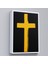 Çerçeveli Dekoratif Kanvas Tablo, Sarı Haç Tablosu - CROSS-8105 4