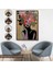 Çerçeveli Dekoratif Kanvas Tablo, Çiçek Başlı Soyut Kadın TABLOSU-7830 7