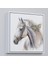 Çerçeveli Dekoratif Kanvas Tablo, Beyaz At TABLOSU-8363 1