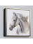 Çerçeveli Dekoratif Kanvas Tablo, Beyaz At TABLOSU-8363 3