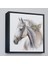 Çerçeveli Dekoratif Kanvas Tablo, Beyaz At TABLOSU-8363 4