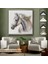 Çerçeveli Dekoratif Kanvas Tablo, Beyaz At TABLOSU-8363 6