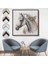 Çerçeveli Dekoratif Kanvas Tablo, Beyaz At TABLOSU-8363 7