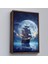Çerçeveli Dekoratif Kanvas Tablo, Gece Denizdeki Yelkenli TABLOSU-7933 2