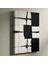 Soyut Siyah Beyaz Kareler Modern Sanat Tablosu 1