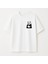 Küçük Panda Baskılı Unisex Bisiklet Yaka Pamuk Oversize T-Shirt 1