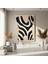 Soyut Zebra Desenli Modern Sanat Tablosu 4