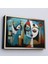 Çerçeveli Dekoratif Kanvas Tablo, Renkli Soyut Yüzler TABLOSU-7233 1