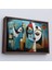 Çerçeveli Dekoratif Kanvas Tablo, Renkli Soyut Yüzler TABLOSU-7233 2