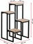 4 Katlı Metal Gövdeli Ahşap Raflı Saksılık | Modern Bitki ve Çiçek Standı 7