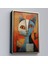 Çerçeveli Dekoratif Kanvas Tablo, Pablo Picasso Tarzı - Soyut Renkli Kedi TABLO-7373 2