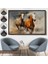 Çerçeveli Dekoratif Kanvas Tablo, Koşan Atlar TABLOSU-7276 7