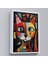Çerçeveli Dekoratif Kanvas Tablo, Pablo Picasso Tarzı - Soyut Renkli Kedi TABLO-7374 4
