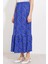 Kadın BDART Esnek Bel ile Dokulu Uzun Triko Etek Kobalt Mavisi 3
