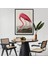 Çerçeveli Dekoratif Kanvas Tablo, John James Audubon - Amerikan Flamingo TABLOSU-7301 8