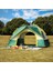 4 Kişilik Otomatik Açılan Kamp Çadırı - Fiberglas Direkler - Sineklikli Çift Kapı ve Çift Pencere 1