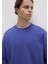 Silikon Logo Baskılı Mor Bisiklet Yaka Sweatshirt 0S10415-70695 4