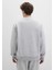 Mavi Logo Baskılı Gri Sweatshirt 0611716-80018 4