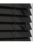 Wooden Blinds %100 Doğal Ahşap Jaluzi Perde 50MM, Alüminyum Kasalı Yüksek Kaliteli - Siyah (Kurdelasız) 5