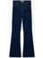 Yüksek Bel Ispanyol Paça Flare Koyu Indigo Kadın Jean Pantolon 6WAL40016MD 1