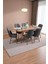 Karba Ceviz 80X132 Açılabilir Sunta Masa Yemek Odası Takımı, Mutfak Takımı 6 Adet Sandalye 1